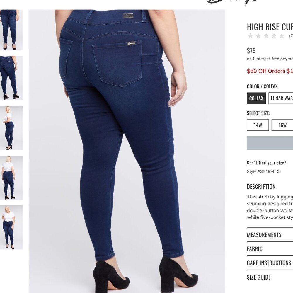 Seven 16W HIGH RISE CURVY LEGGING - Picture 3 of 8